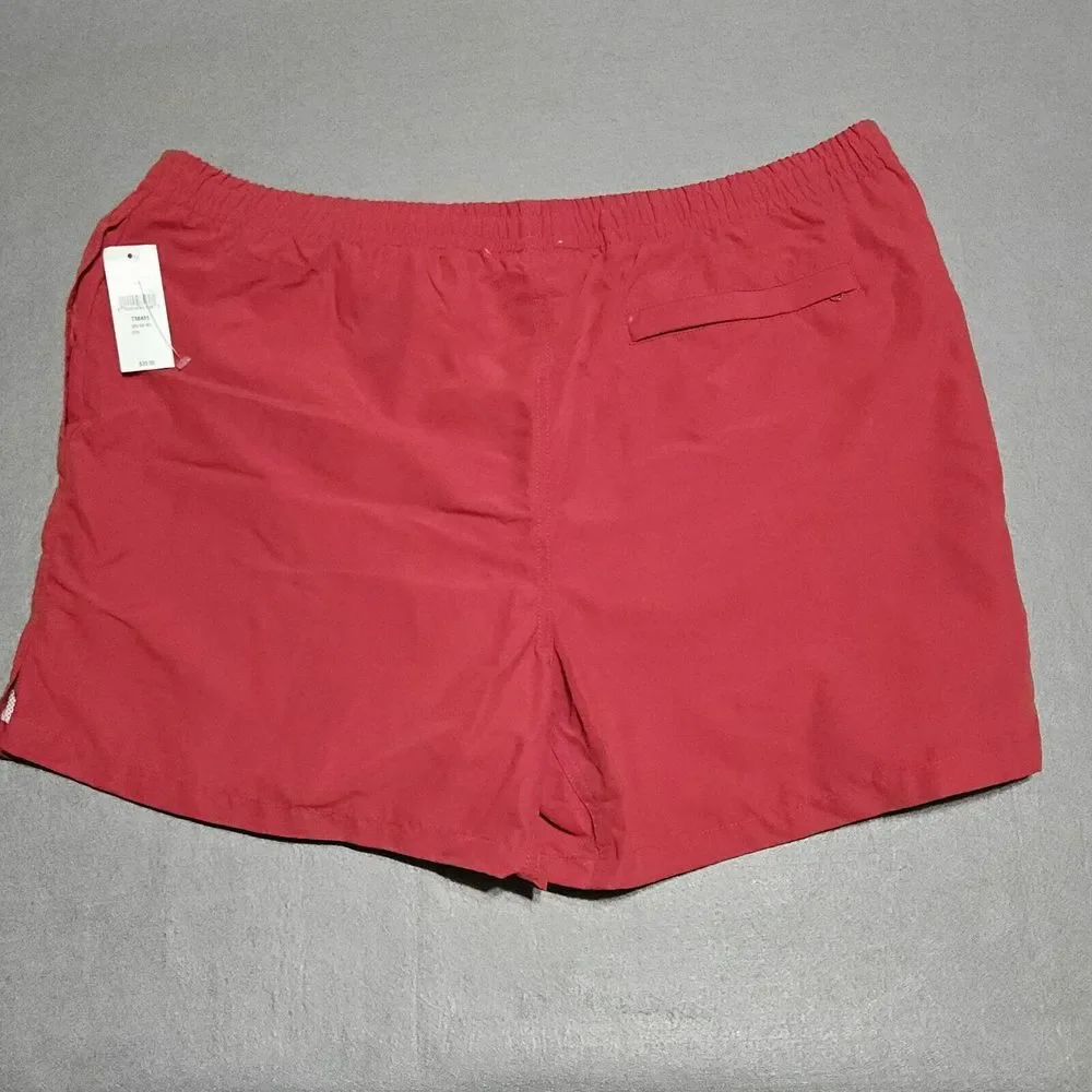 Orvis Swim Shorts Men's XL Mesh Lined Drawstring Red Board‎ Trunks NEW